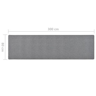vidaXL Χαλί Διάδρομος Σκούρο Γκρι 80x300cm
