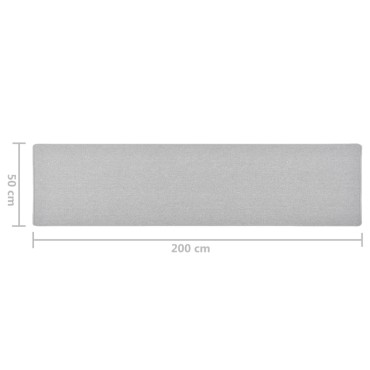 vidaXL Χαλί Διάδρομος Ανοιχτό Γκρι 50x200cm