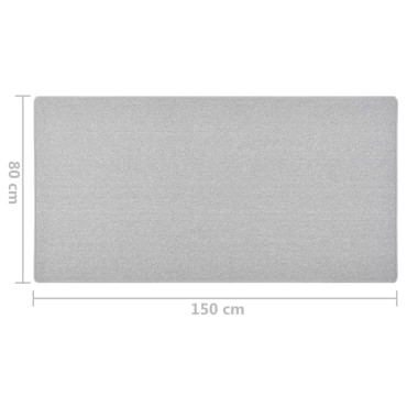 vidaXL Χαλί Διάδρομος Ανοιχτό Γκρι 80x150cm