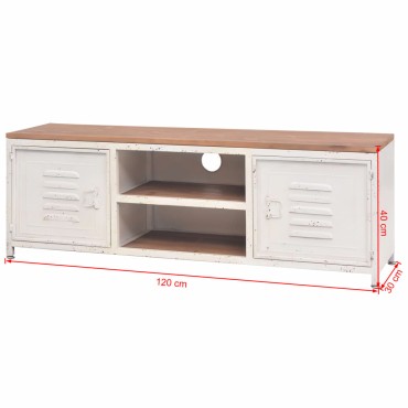 vidaXL Έπιπλο Τηλεόρασης Λευκό 120x30x40cm