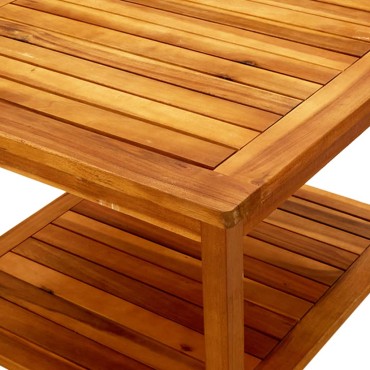 vidaXL Τραπεζάκι Σαλονιού 60x60x45cm από Μασίφ Ξύλο Ακακίας 1 τεμ.