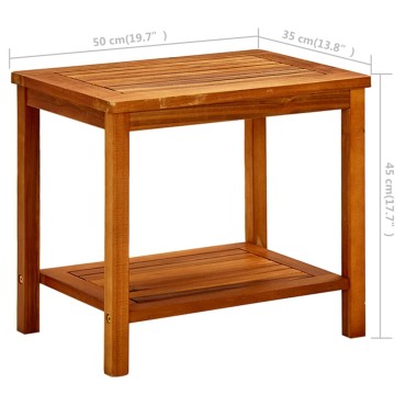 vidaXL Τραπεζάκι Σαλονιού 50x35x45cm Μασίφ Ξύλο Ακακίας 1 τεμ.