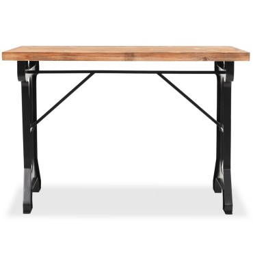 vidaXL Τραπεζαρία 122x65x82cm με Επιφάνεια από Μασίφ Ξύλο Ελάτης 1 τεμ.