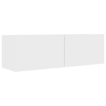 vidaXL Έπιπλα Τηλεόρασης 4 τεμ. Λευκά 100x30x30cm Επεξ. Ξύλο