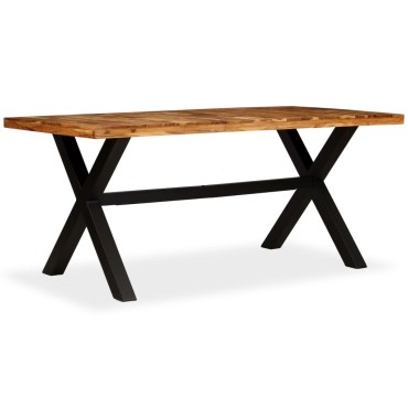 vidaXL Τραπεζαρία 180x90x76cm από Μασίφ Ξύλο Ακακίας και Μάνγκο 1 τεμ.