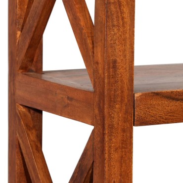 vidaXL Βιβλιοθήκη 60x30x160cm Μασίφ Ξύλο Ακακίας/Μελί Sheesham 1 τεμ.
