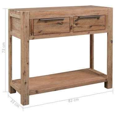 vidaXL Τραπέζι Κονσόλα 82x33x73cm από Μασίφ Ξύλο Ακακίας 1 τεμ.