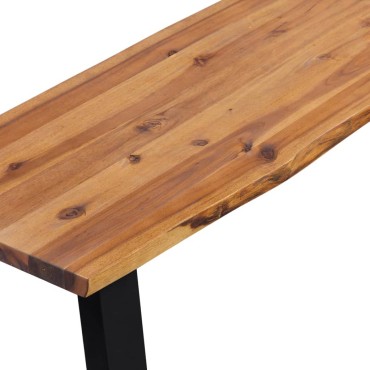 vidaXL Πάγκος από Μασίφ Ξύλο Ακακίας 160x40x45cm 1 τεμ.