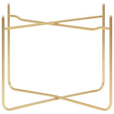 vidaXL Τραπέζι Βοηθητικό Μαύρο / Χρυσό 38x38x38,5cm από MDF 1 τεμ.