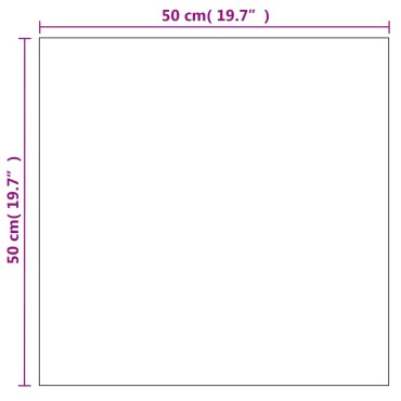 vidaXL Καθρέφτης Τοίχου Τετράγωνος 50 x 50 εκ. Γυάλινος