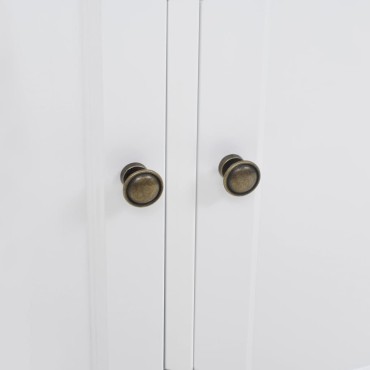 vidaXL Μπουφές με 3 Πόρτες 105x35x77,5cm από MDF και Ξύλο Πεύκου 1 τεμ.