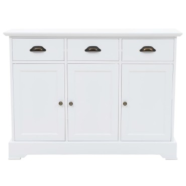 vidaXL Μπουφές με 3 Πόρτες 105x35x77,5cm από MDF και Ξύλο Πεύκου 1 τεμ.