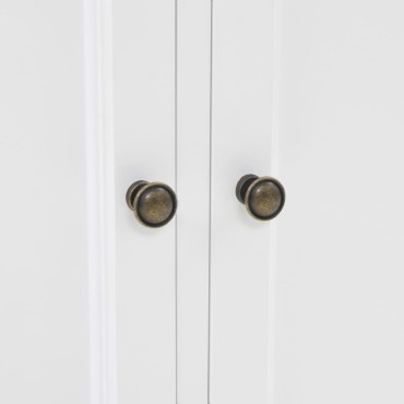 vidaXL Βιτρίνα Σαλονιού με 4 Πόρτες 80x40x180cm MDF και Ξύλο Πεύκου 1 τεμ.