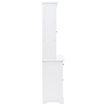 vidaXL Βιτρίνα Σαλονιού με 4 Πόρτες 80x40x180cm MDF και Ξύλο Πεύκου 1 τεμ.