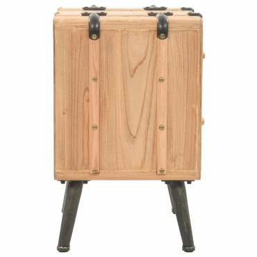 vidaXL Κομοδίνο 50x35x57cm από Μασίφ Ξύλο Ελάτης 1 τεμ.
