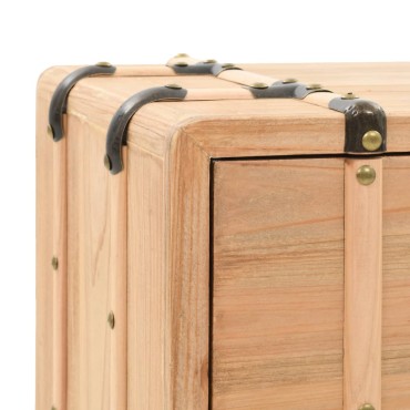 vidaXL Κομοδίνο 50x35x57cm από Μασίφ Ξύλο Ελάτης 1 τεμ.