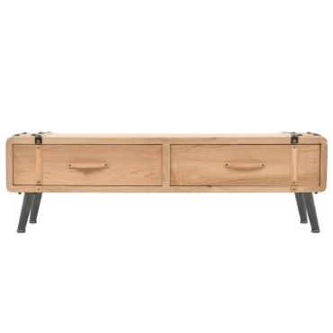 vidaXL Έπιπλο Τηλεόρασης 120x33x35cm από Μασίφ Ξύλο Ελάτης