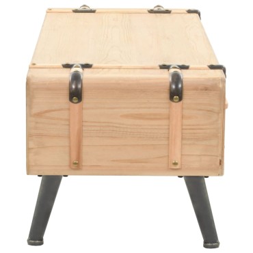 vidaXL Έπιπλο Τηλεόρασης 120x33x35cm από Μασίφ Ξύλο Ελάτης