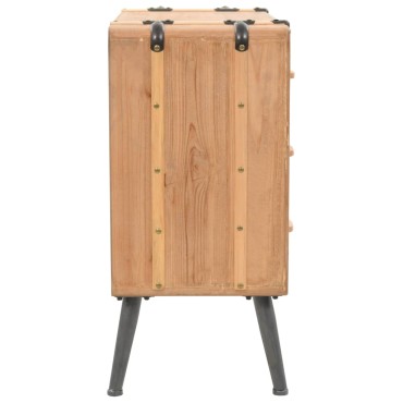 vidaXL Συρταριέρα 91x35x73cm από Μασίφ Ξύλο Ελάτης 1 τεμ.