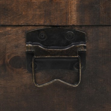vidaXL Μπαούλο Αποθήκευσης Vintage Στιλ 120x30x40cm Μασίφ Ξύλο 1 τεμ.