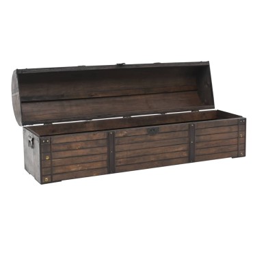 vidaXL Μπαούλο Αποθήκευσης Vintage Στιλ 120x30x40cm Μασίφ Ξύλο 1 τεμ.