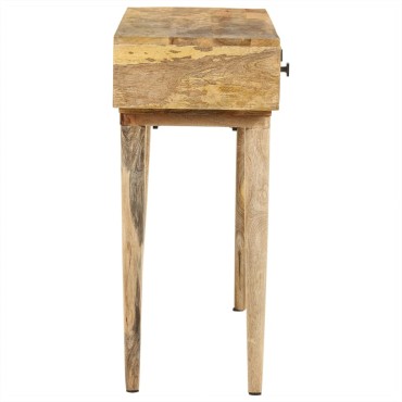 vidaXL Τραπέζι Κονσόλα 115x35x76 cm από Μασίφ Ξύλο Μάνγκο 1 τεμ.