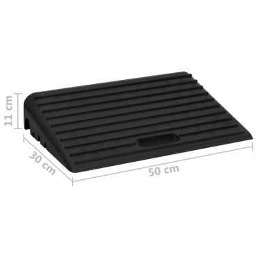 vidaXL Ράμπες Πεζοδρομίου 2 τεμ. 50 x 30 x 11 εκ. από Καουτσούκ