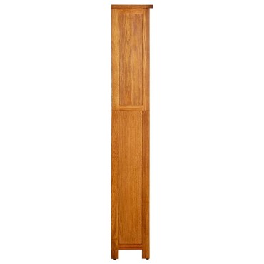 vidaXL Βιβλιοθήκη με 5 Επίπεδα 70x22x140cm από Μασίφ Ξύλο Δρυός 1 τεμ.