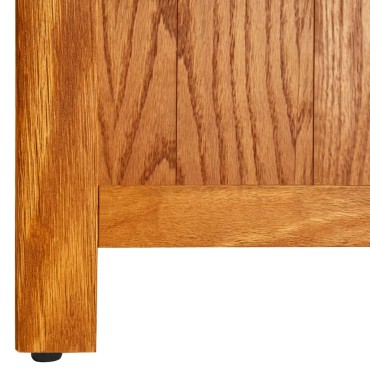 vidaXL Βιβλιοθήκη με 5 Επίπεδα 70x22x140cm από Μασίφ Ξύλο Δρυός 1 τεμ.
