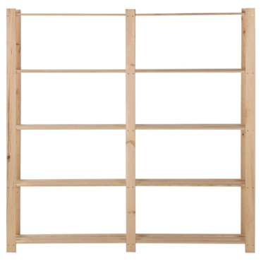 vidaXL Ραφιέρα 5 Επιπέδων 170 x 28,5 x 170 εκ. από Μασίφ Ξύλο Πεύκου