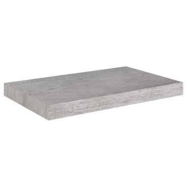 vidaXL Ράφια Τοίχου 2 τεμ. Γκρι Σκυροδέματος 50x23x3,8cm MDF