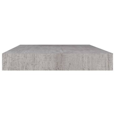 vidaXL Ράφια Τοίχου 2 τεμ. Γκρι Σκυροδέματος 50x23x3,8cm MDF