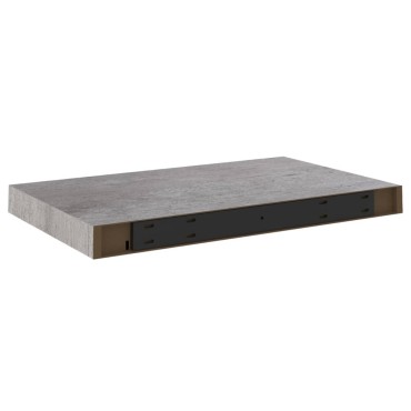 vidaXL Ράφια Τοίχου 2 τεμ. Γκρι Σκυροδέματος 50x23x3,8cm MDF