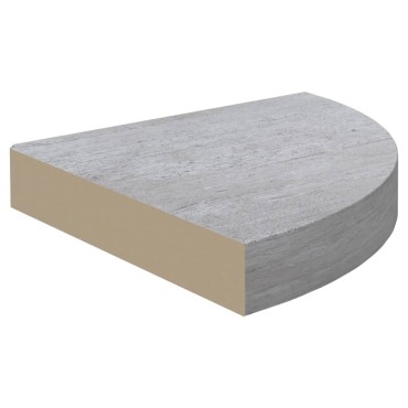 vidaXL Ράφι Τοίχου Γωνιακό Δρυς/Λευκό 25x25x3,8cm από MDF 1 τεμ.