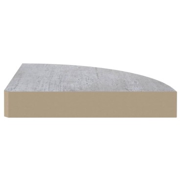 vidaXL Ράφι Τοίχου Γωνιακό Δρυς/Λευκό 25x25x3,8cm από MDF 1 τεμ.