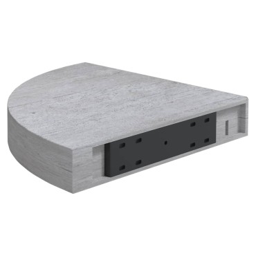 vidaXL Ράφι Τοίχου Γωνιακό Δρυς/Λευκό 25x25x3,8cm από MDF 1 τεμ.