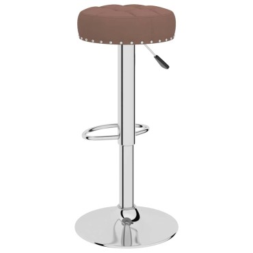 vidaXL Σκαμπό Μπαρ 2 τεμ. Καφέ Υφασμάτινα 38,5x38,5x(63-83)cm