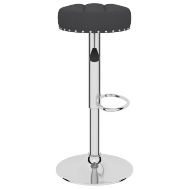 vidaXL Σκαμπό Μπαρ 2 τεμ. Μαύρα Υφασμάτινα 38,5x38,5x(63-83)cm