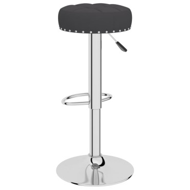 vidaXL Σκαμπό Μπαρ 2 τεμ. Μαύρα Υφασμάτινα 38,5x38,5x(63-83)cm