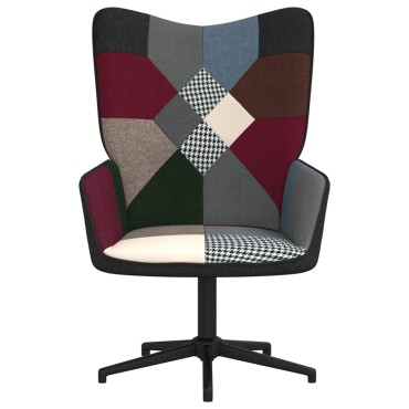 vidaXL Πολυθρόνα Relax Σχέδιο Patchwork Υφασμάτινη 62x68x98cm 1 τεμ.