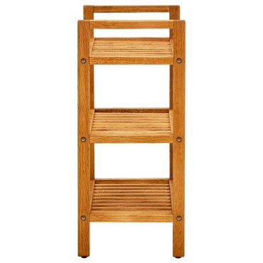 vidaXL Παπουτσοθήκη με 3 Ράφια 50x27x60cm από Μασίφ Ξύλο Δρυός