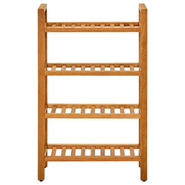 vidaXL Παπουτσοθήκη με 4 Ράφια 50x27x80cm από Μασίφ Ξύλο Δρυός