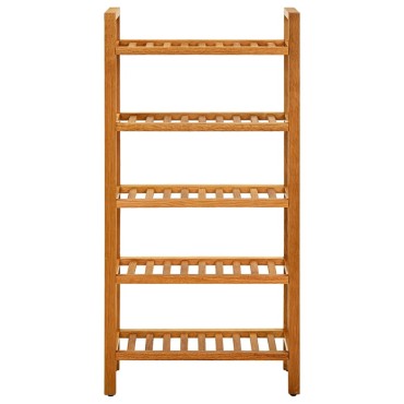 vidaXL Παπουτσοθήκη με 5 Ράφια 50x27x100cm από Μασίφ Ξύλο Δρυός