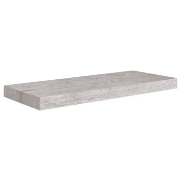 vidaXL Ράφια Τοίχου 2 τεμ. Γκρι Σκυροδέματος 60x23,5x3,8cm MDF