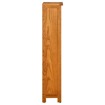 vidaXL Βιβλιοθήκη με 4 Επίπεδα 45x22x110cm από Μασίφ Ξύλο Δρυός 1 τεμ.