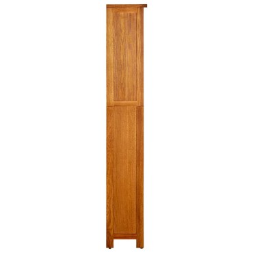 vidaXL Βιβλιοθήκη με 5 Επίπεδα 45x22x140cm από Μασίφ Ξύλο Δρυός 1 τεμ.