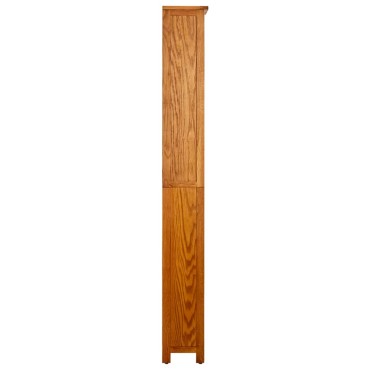 vidaXL Βιβλιοθήκη με 6 Επίπεδα 52x22x180cm από Μασίφ Ξύλο Δρυός 1 τεμ.