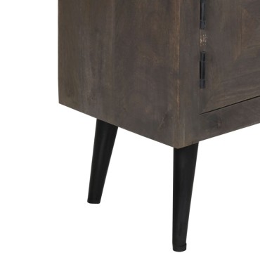 vidaXL Έπιπλο Τηλεόρασης 140x30x45cm από Μασίφ Ξύλο Μάνγκο