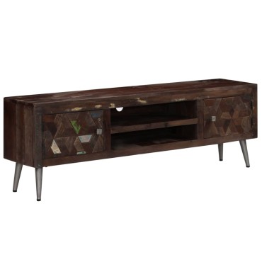 vidaXL Έπιπλο Τηλεόρασης 140x30x45cm από Μασίφ Ανακυκλωμένο Ξύλο
