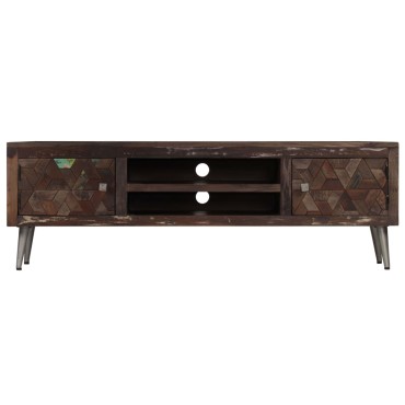 vidaXL Έπιπλο Τηλεόρασης 140x30x45cm από Μασίφ Ανακυκλωμένο Ξύλο